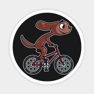 Dog Bicycle Cyclist Cycling design Magnet